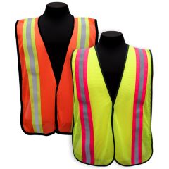 Mesh Vest w/Contrasting Stripes   