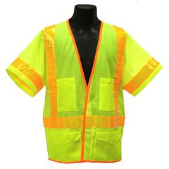 ANSI Class III Safety Vest - Lime - Front