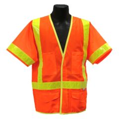 ANSI Class III Safety Vest - Orange - Front