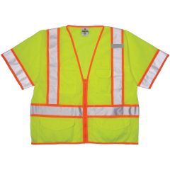 ANSI Class III Safety Vest - Lime - Front