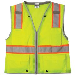 1510 ANSI Class 2 Vest - Lime - Front