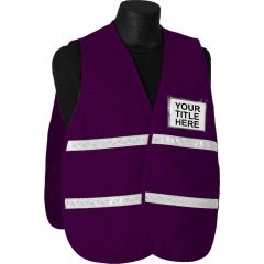 Incident Command Vest (PolyCotton) - Purple - Item # 2501