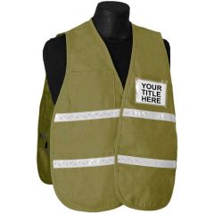 Incident Command Vest (PolyCotton) - Tan - Item # 2506