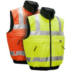 ANSI Class 2 Fleece Lined Reversible Vests