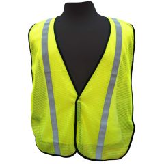 Mesh Safety Vest w/ Reflective - Lime    