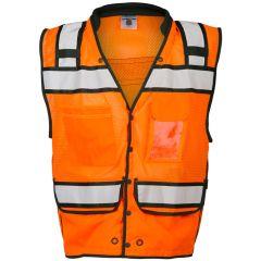 ML Kishigo Surveyors Vest - Padded neck -Orange front