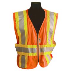 CLOSE OUT - ANSI Class II Expandable Safety Vest - Size XL/2X)