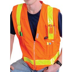 CLOSE OUT - ANSI Class II Multi-Pocket Safety Vest - Size 5XL