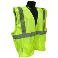 ANSI Class II Breakaway Vest -  Lime - Front