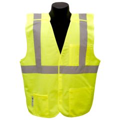 ANSI Class II Breakaway Vest - Lime - Front
