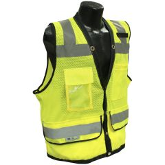 ANSI Class II - Heavy Duty Safety Vest - Lime - Front