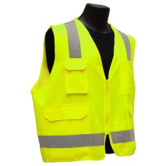 ANSI Class II Surveyor Vest - Lime - Front