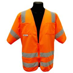 CLOSE OUT - ANSI Class 3 Solid Fabric Safety Vest | Size: 5X-Large