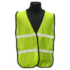 Tight Mesh Safety Vest w/Horizontal Reflective - L/XL