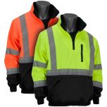 PIP ANSI Class 3 Pullover Sweatshirt - Lime and Orange