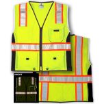 ANSI Class 2 Safety Vest - Heavy Duty - Lime